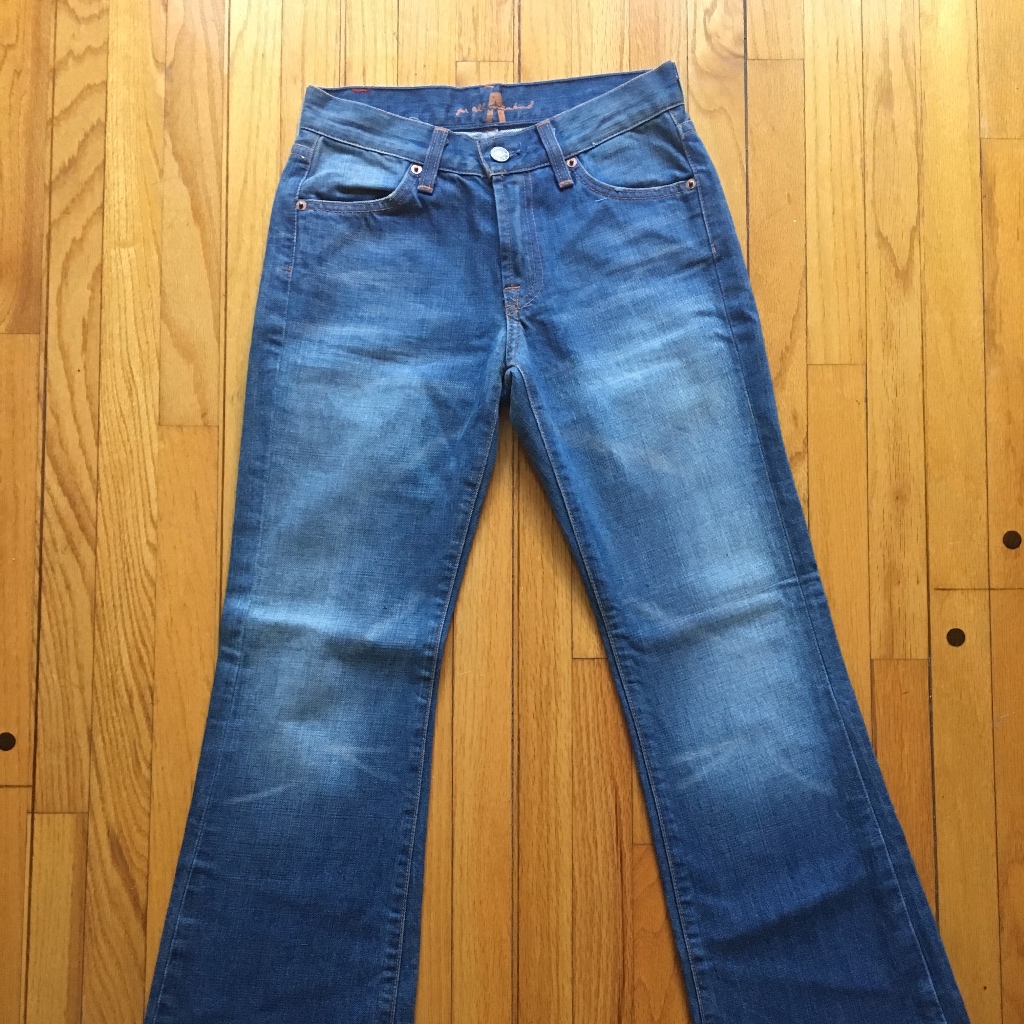 7 For All Mankind 70s-Style Jeans, Size 25